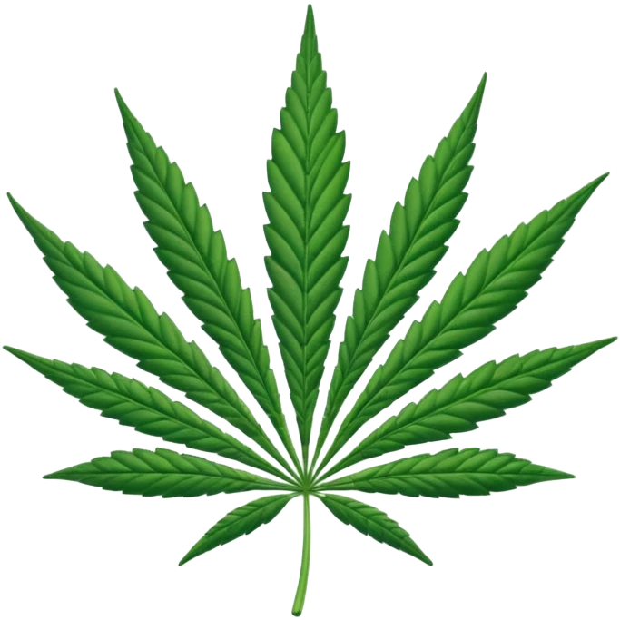 Hola de cannabis emoji