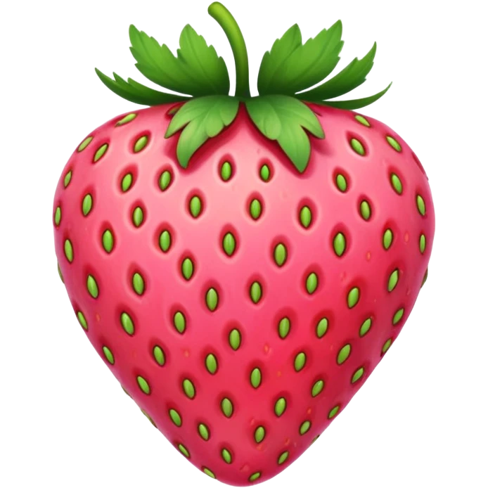 pink strawberry emoji