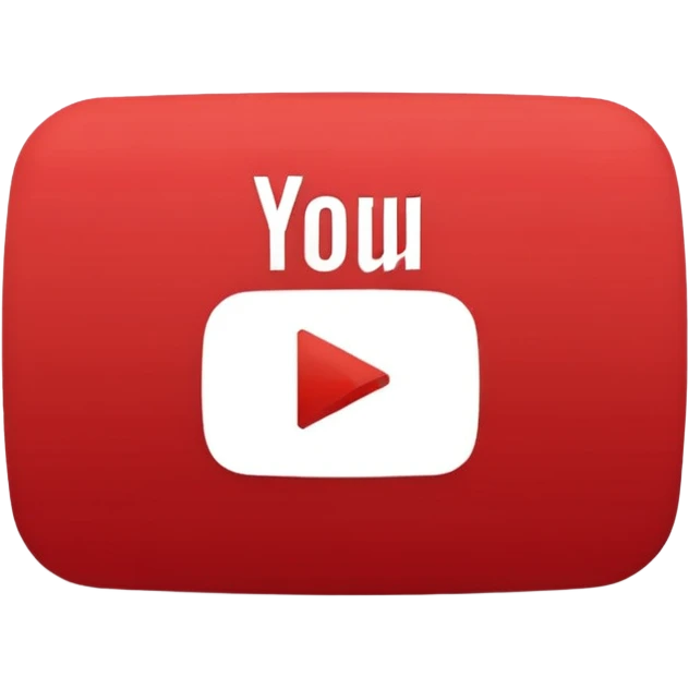 youtube logo play button animated you tube text emoji