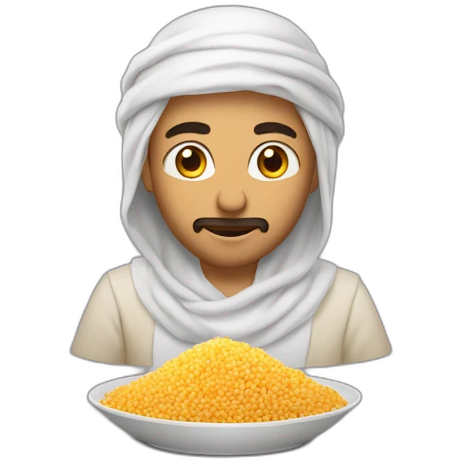 arabe qui mange du couscous emoji