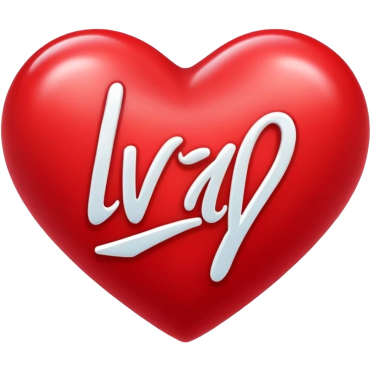 Cuore con dentro scritto “Ivan” emoji