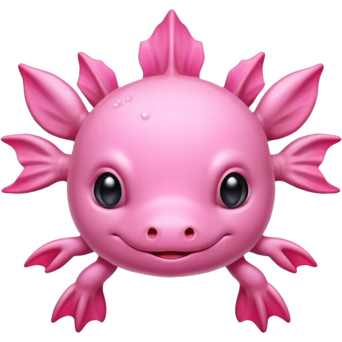 Pink Axolotl  emoji