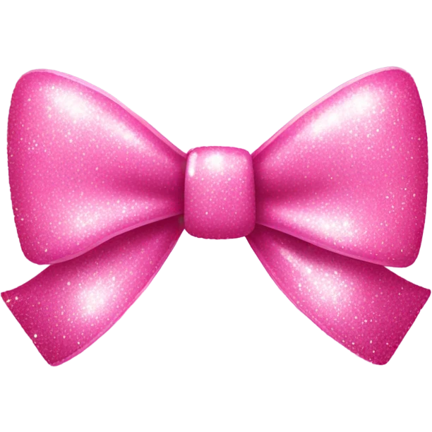 pink bow with sparkles emoji