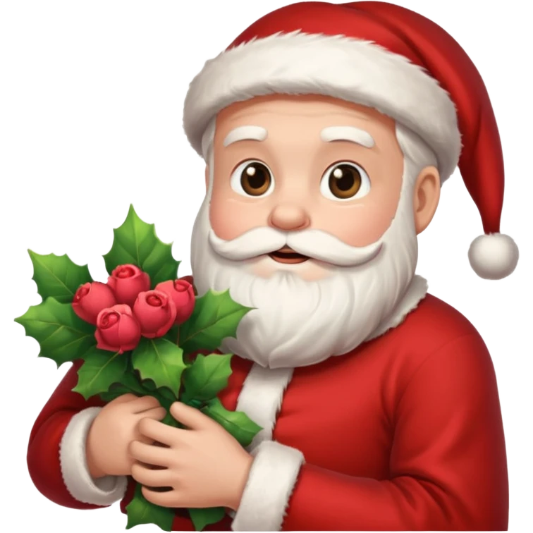 santa holding bundle emoji