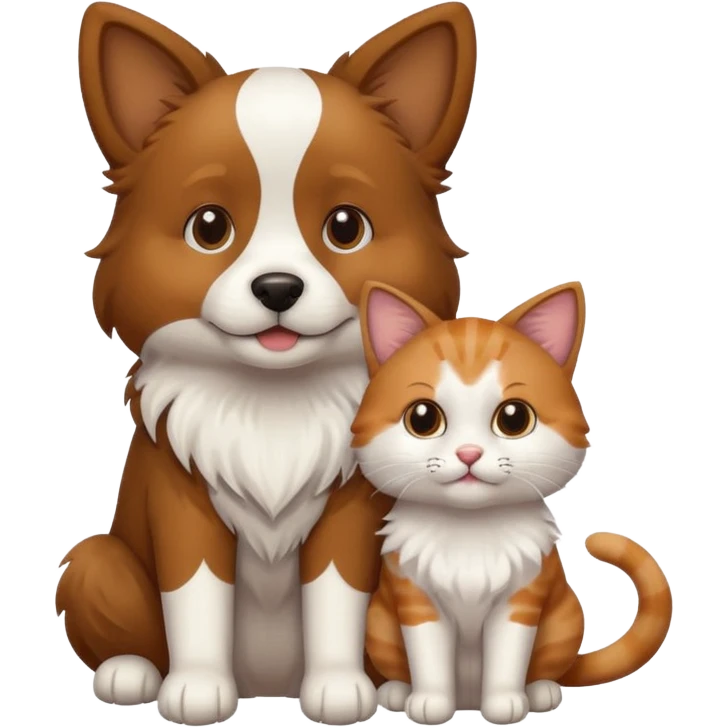 Dog and cat emoji