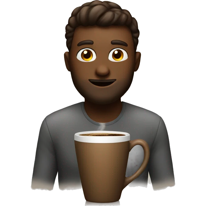 Coffee lover dude emoji