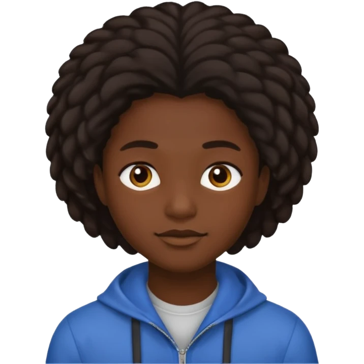 With a 4c hair emoji