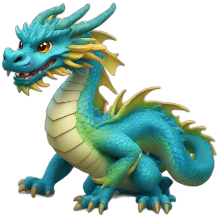 Un dragon chinois emoji
