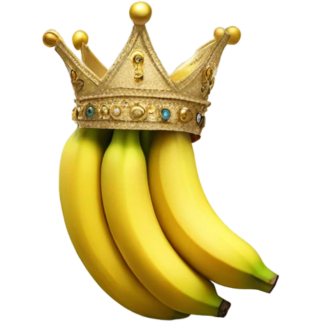 banana with a crown emoji