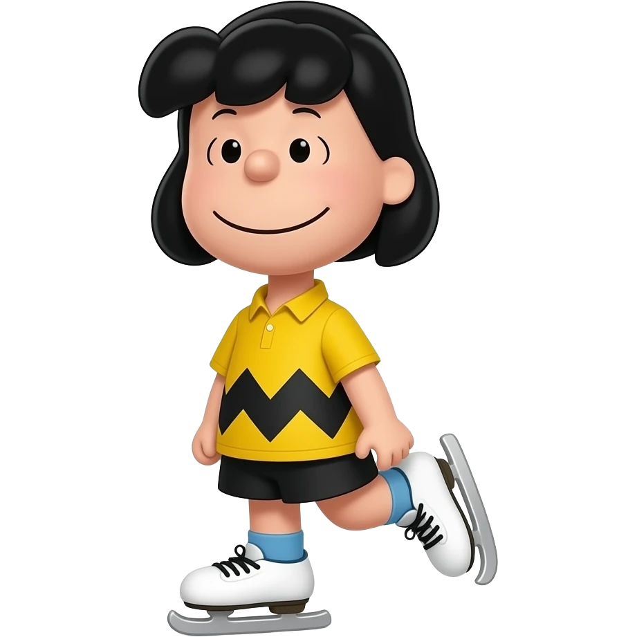 peanuts lucy skating emoji