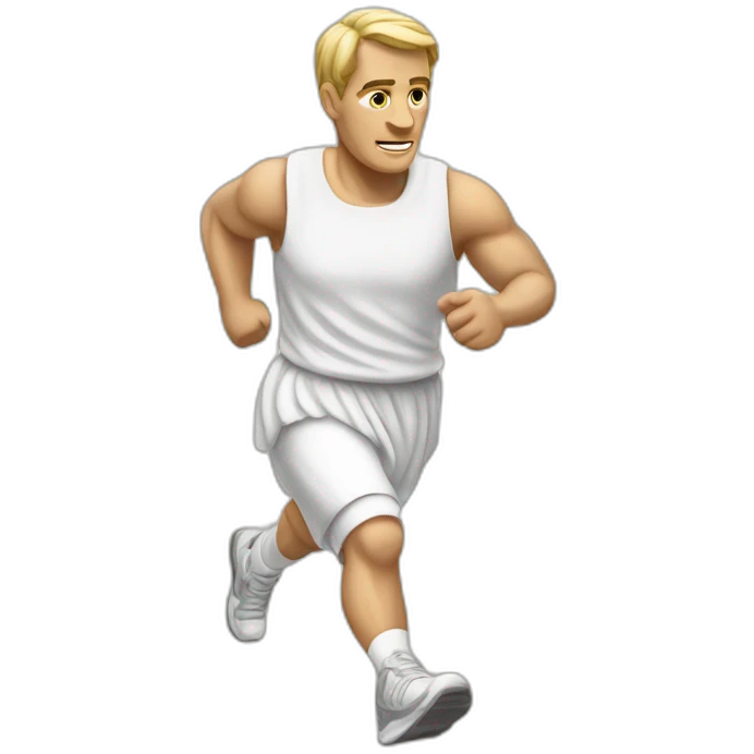 Julius caesar White wearing running shoes emoji