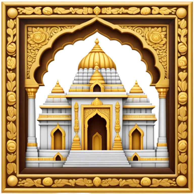 Tirupati Balaji Temple Landmark Emoji – Showcasing the temple’s golden entrance and intricate carvings. emoji