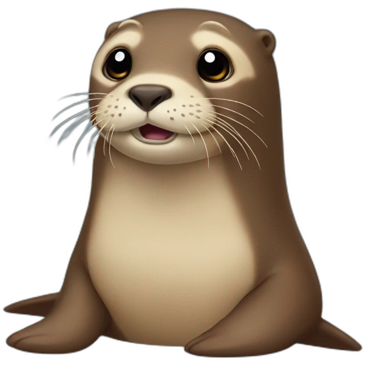 sealion and otter fused emoji