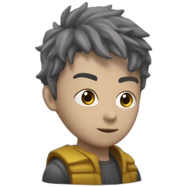 Persona calva con vison pro emoji