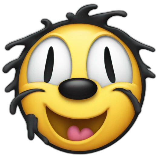 disheveled looking Mickey Mouse emoji