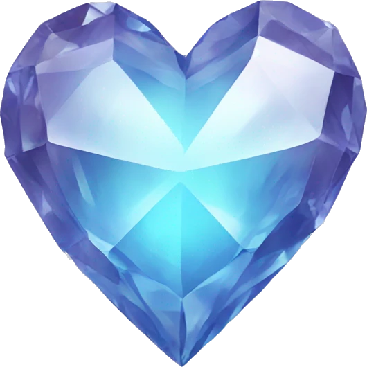 Crystal heart emoji