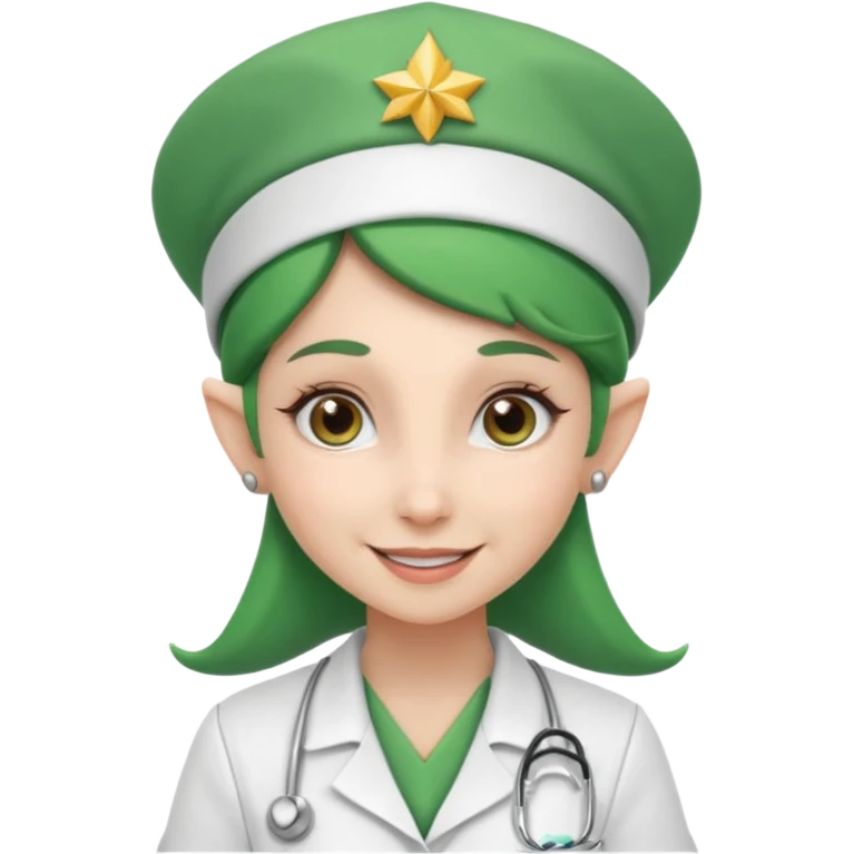 elf nurse with nurse hat emoji