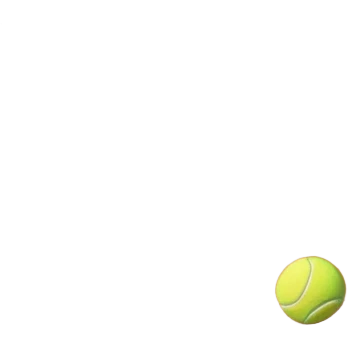 A tennis court at the Roland Garros tournament, with the iconic clay surface and a tennis ball bouncing near the net. The scene evokes the energy and excitement of the grand event, with vibrant crowds in the stands and a competitive atmosphere. emoji