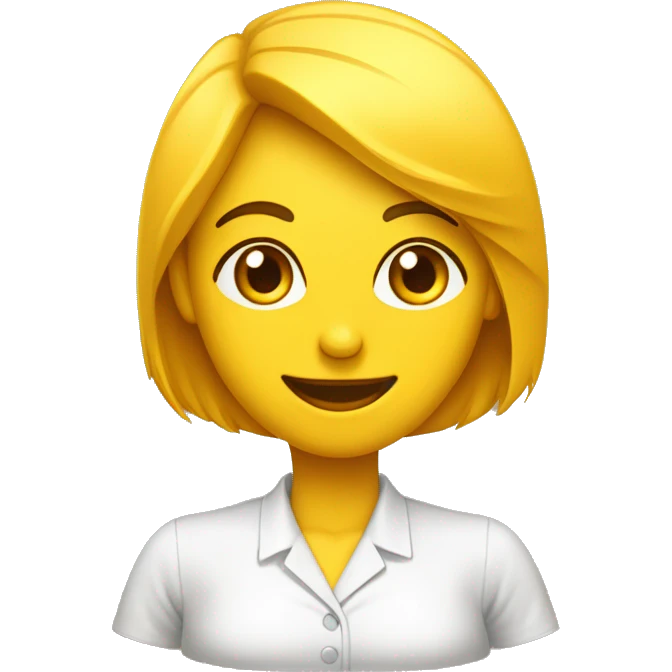Você é um atendente de telemarketing crie uma emoji com uma blusa amarela e um fone emoji