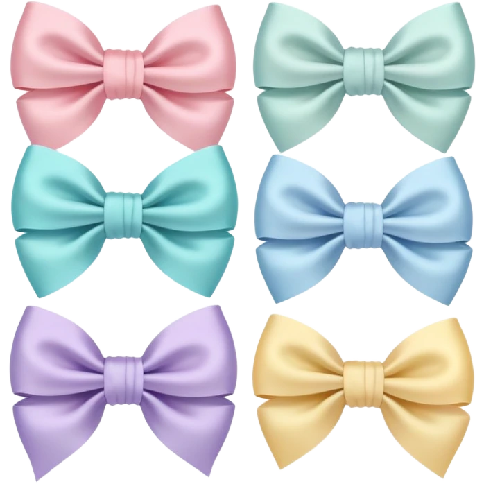 Cute bows emoji