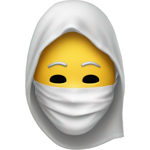 un masque qui sourit en premier plan avec un émoji qui pleure derrière l masque emoji