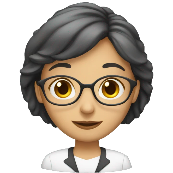 a female teacher with a book emoji