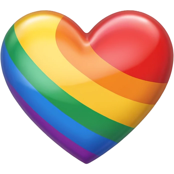 rainbow pride heart emoji