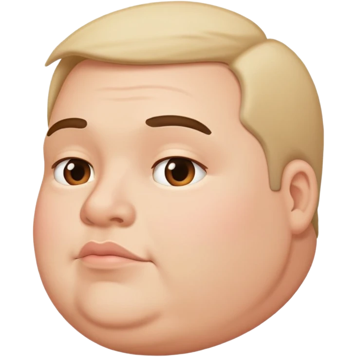 double chin looking to the side emoji