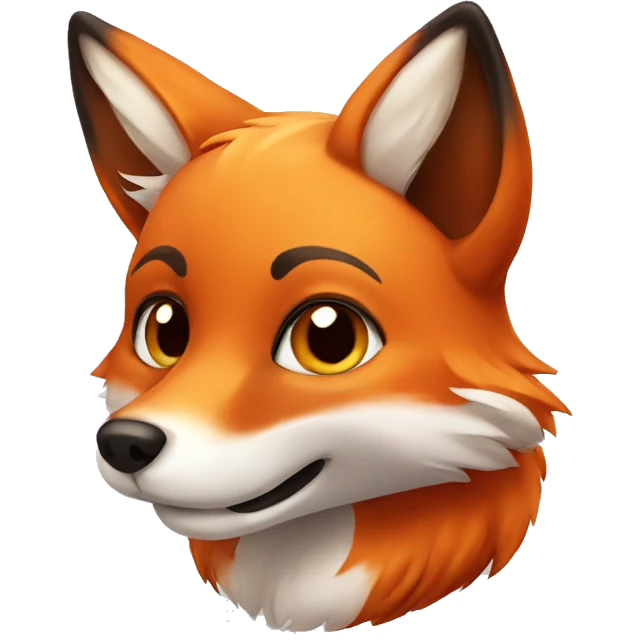 Cute Red fox  emoji