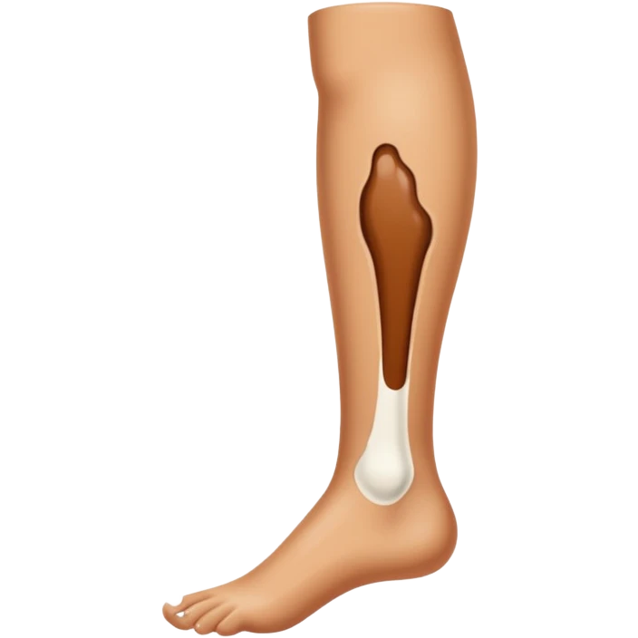 Vitiligo leg emoji