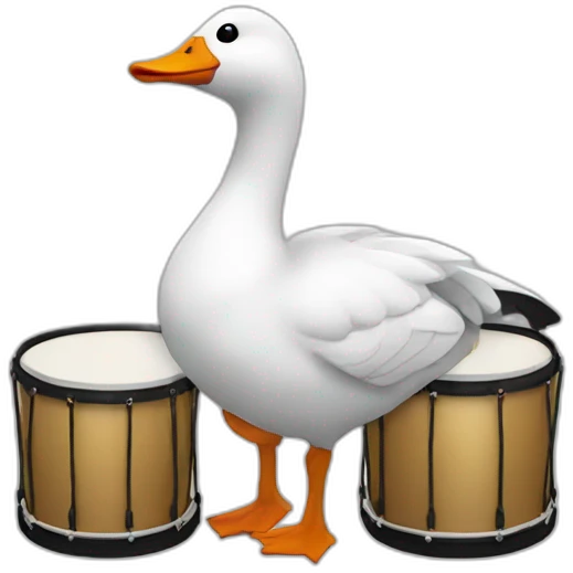 goose and drums emoji