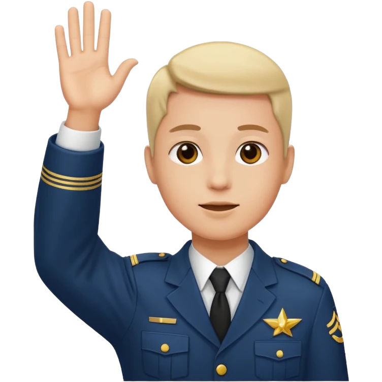 Hitler salute arm raised emoji