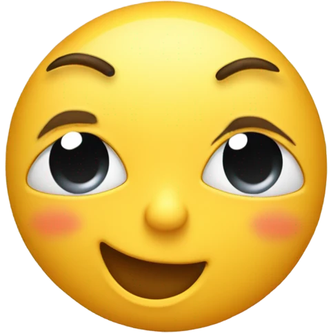 Winking emoji while biting lip emoji