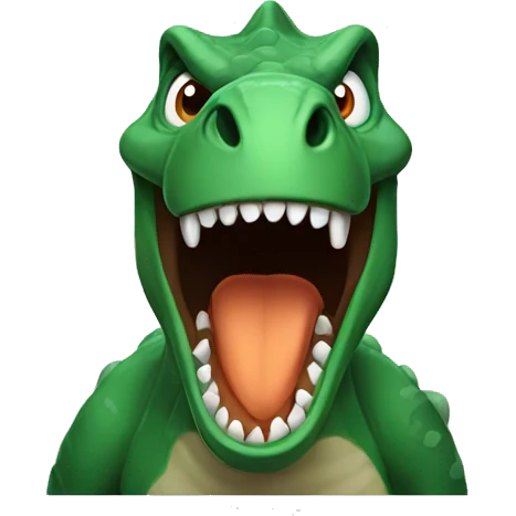 Dinosaur angry emoji