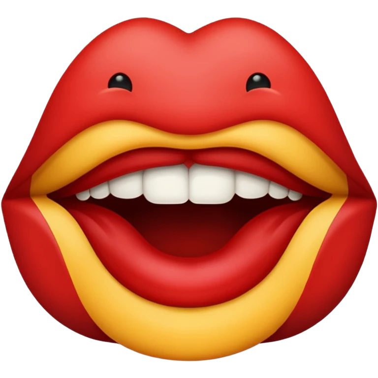 A biting lip emoji emoji