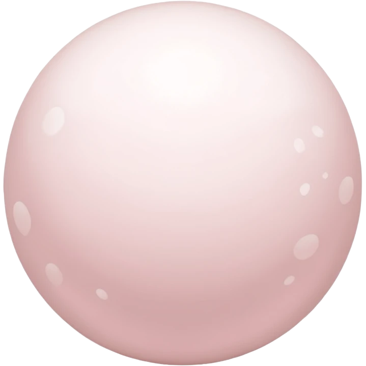 Light pink and beige snow ball emoji