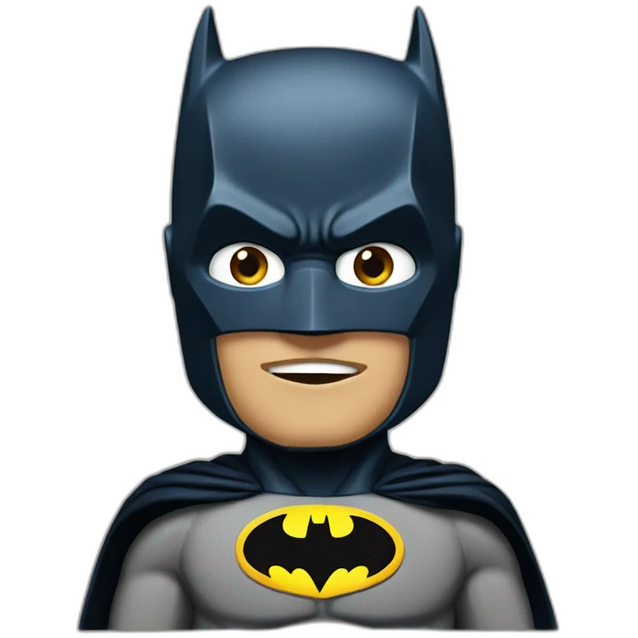 Batman curious emoji
