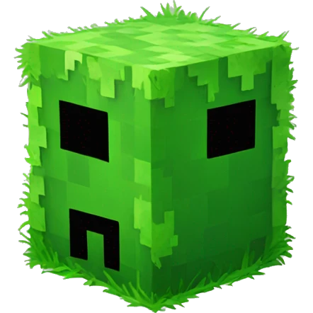 Minecraft grass block emoji