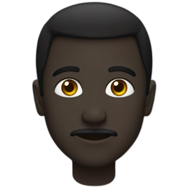 Simple black merkhaba emoji