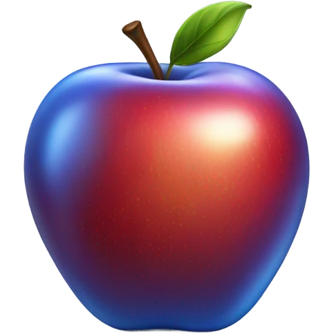 Blue apple emoji