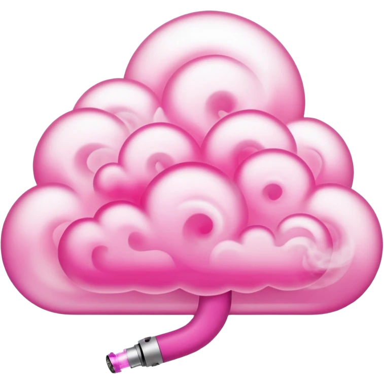 Pink vape smoke emoji