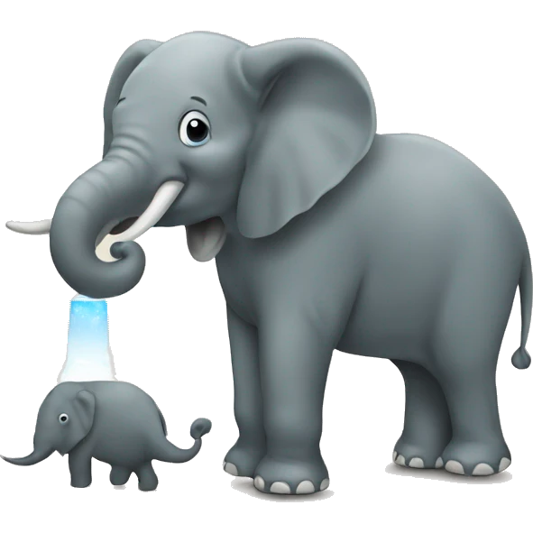 Flat earth with elefant emoji