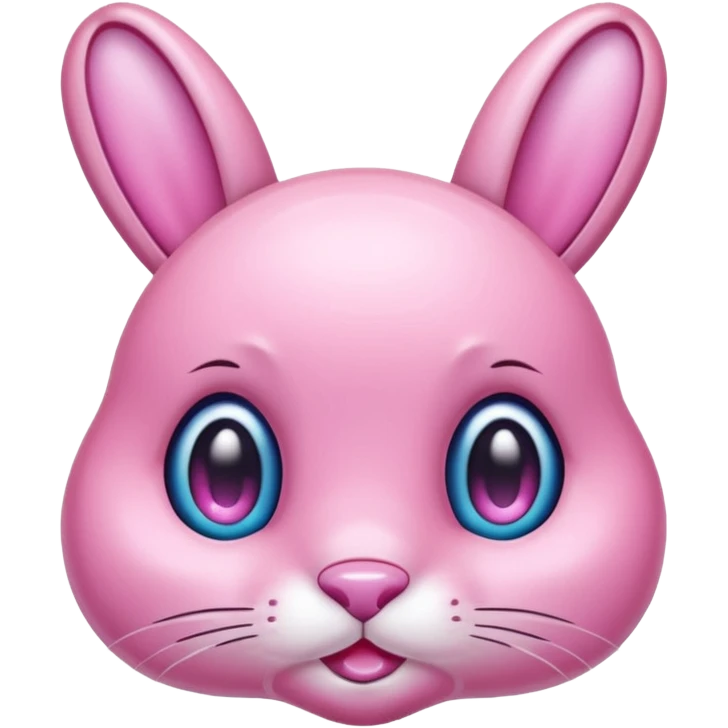  crystallized bunny pink emoji