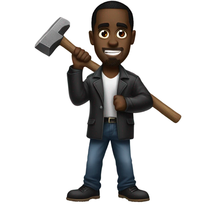 p. diddy holding a hammer  emoji