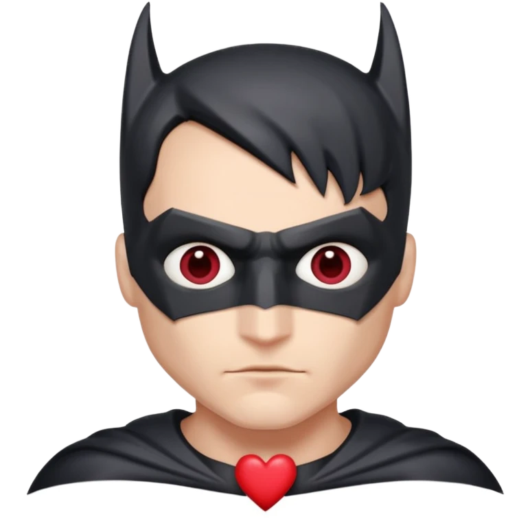 batman with hearts in his eyes emoji