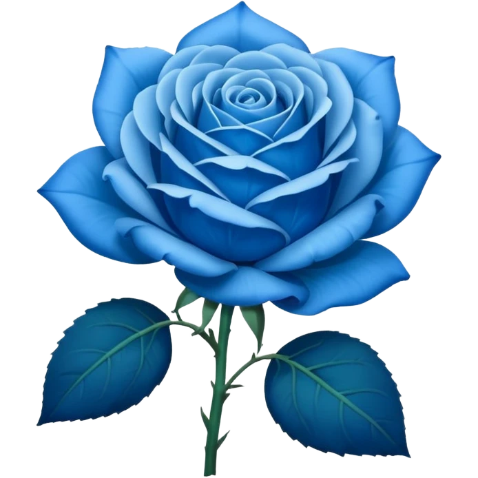 Blue rose  emoji