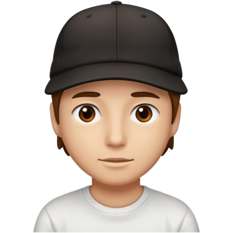 Creme un emoji con gorra hacia tras como cholo emoji