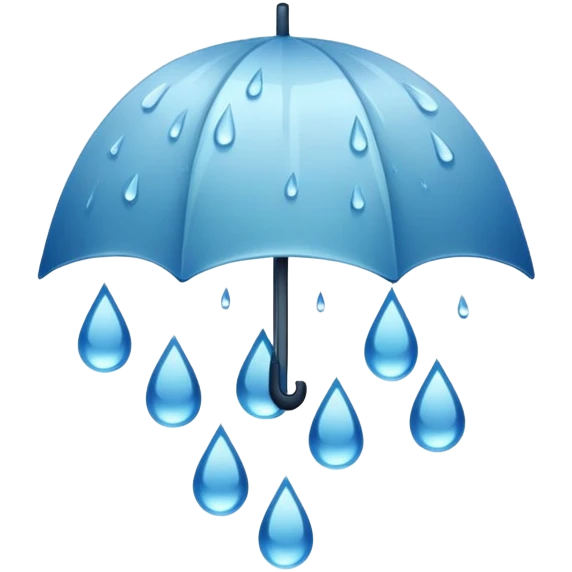 Raining  emoji