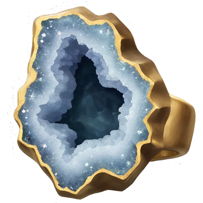 crystal geode ring emoji