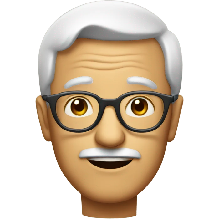 old man with glasses emoji